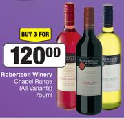 Robertson Winery Chapel Range (All Variants)-For 3 x 750ml