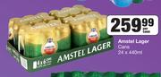 Amstel Lager Cans-24 x 440ml Per Case