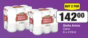 Stella Artois Cans-For 2 x 6 x 410ml