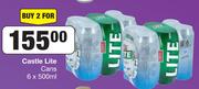 Castle Lite Cans-For 2 x 6 x 500ml