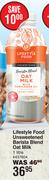 Lifestyle Food Unsweetened Barista Blend Oat Milk-1L