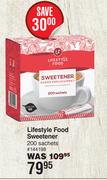 Lifestyle Food Sweetener 200 Sachets