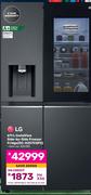 LG 611L Instaview Side By Side Freezer Fridge GC-X257CQFS