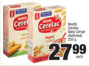 Nestle Cerelac Baby Cereal (Selected)-250g Each