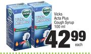 Vicks Acta Plus Cough Syrup-100ml Each