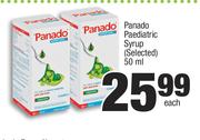 Panado Paediatric Syrup (Selected)-50ml Each