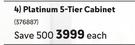 Platinum 5 Tier Cabinet-Each