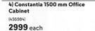Constantia 1500mm Office Cabinet-Each
