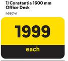 Constantia 1600mm Office Desk-Each