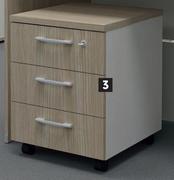 Platinum 3 Drawer Mobile Pedestal-Each