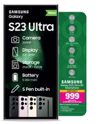 Samsung Galaxy S23 Ultra 5G Smartphone-On 2.4GB Red Core More Data