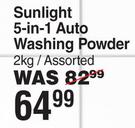 Sunlight 5 In 1 Auto Washing Powder Assorted-2Kg