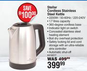 Stellar Cordless Stainless Steel Kettle