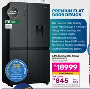 Hisense 631L Side By Side Fridge H800SB-WD