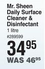 Mr Sheen Daily Surface Cleaner & Disinfectant-1Ltr