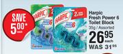 Harpic Fresh Power 6 Toilet Block Assorted-35g