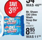 Mr Sheen Oxi Ultra Wash Soap Bar-75g Each