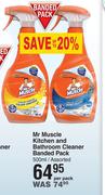 Mr Muscle Kitchen & Bathroom Cleaner Banded Pack Assorted-500ml Per Pack