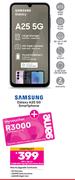 Samsung Galaxy A25 5G Smartphone-On 1.3GB Red Top Up Core More 