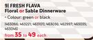 Fresh Flava Floral Or Sable Dinnerware-Each