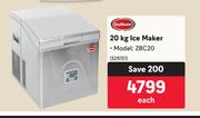 SnoMaster 20Kg Ice Maker ZBC20-Each