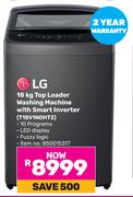 LG 18Kg Top Loader Washing Machine With Smart Inverter T18V1NDHT2