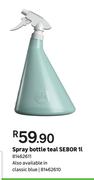 Sebor Teal Spray Bottle-1L