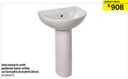 Solo Tamarin With Pedestal Basin White W7.5cm x d14.5cm x h10.55cm 81484873