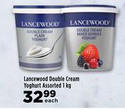 Lancewood Double Cream Yoghurt Assorted-1Kg Each