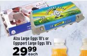 Alzu Large Eggs 18's Or Eggspert Large Eggs 18's-Each