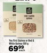 You First Quinoa Or Red & White Quinoa-500g Each
