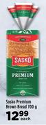 Sasko Premium Brown Bread-700g Each