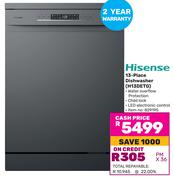 Hisense 13-Place Dishwasher H13DETG