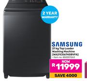 Samsung  21Kg Top Loader Washing Machine WA21CG6745BVFA