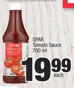 Spar Tomato Sauce-700ml Each
