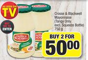 Crosse & Blackwell Mayonnaise (Tangy Only Excl. Squeeze Bottle)-For 2 x 750g