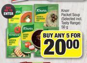 Knorr Packet Soup (Selected Incl.Tasty Range)-For Any 5 x 50g