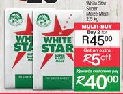White Star Super Maize Meal-For 2 x 2.5Kg