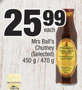 Mrs Ball's Chutney (Selected)-450g/470g Each