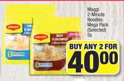 Maggi 2 Minute Noodles Mega Pack (Selected)-For Any 2 x 5s