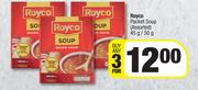 Royco Packet Soup (Assorted)-For Any 3 x 45g/50g