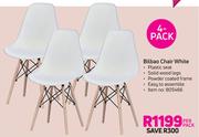4-Pack Bilbao Chair White-Per Pack