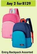 Entry Backpack Assorted- For Any 2