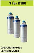 Cadac Butane Gas Cartridge 220 g- For 3