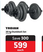 Trojan 20Kg Dumbbell Set-Each