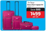 Bon Voyage Elite 4 Piece Luggage Set-Per Set