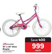Raleigh 16" Or 20" Shine Bicycle-Each