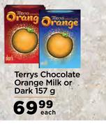 Terrys Chocolate Orange Milk Or Dark-157g Each