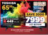 Toshiba 65" UHD Smart TV 65C350MN