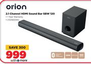 Orion 2.1 Channel HDMI Sound Bar SBW120